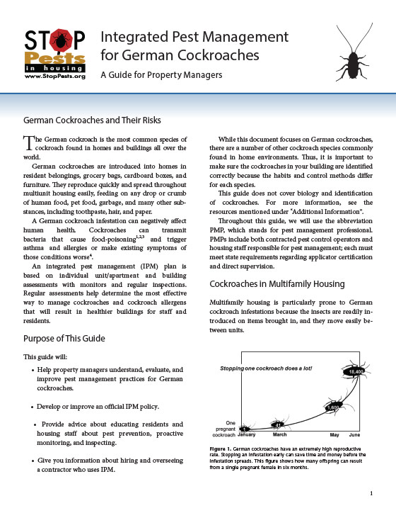 Integrated Pest Management for German Cockroaches